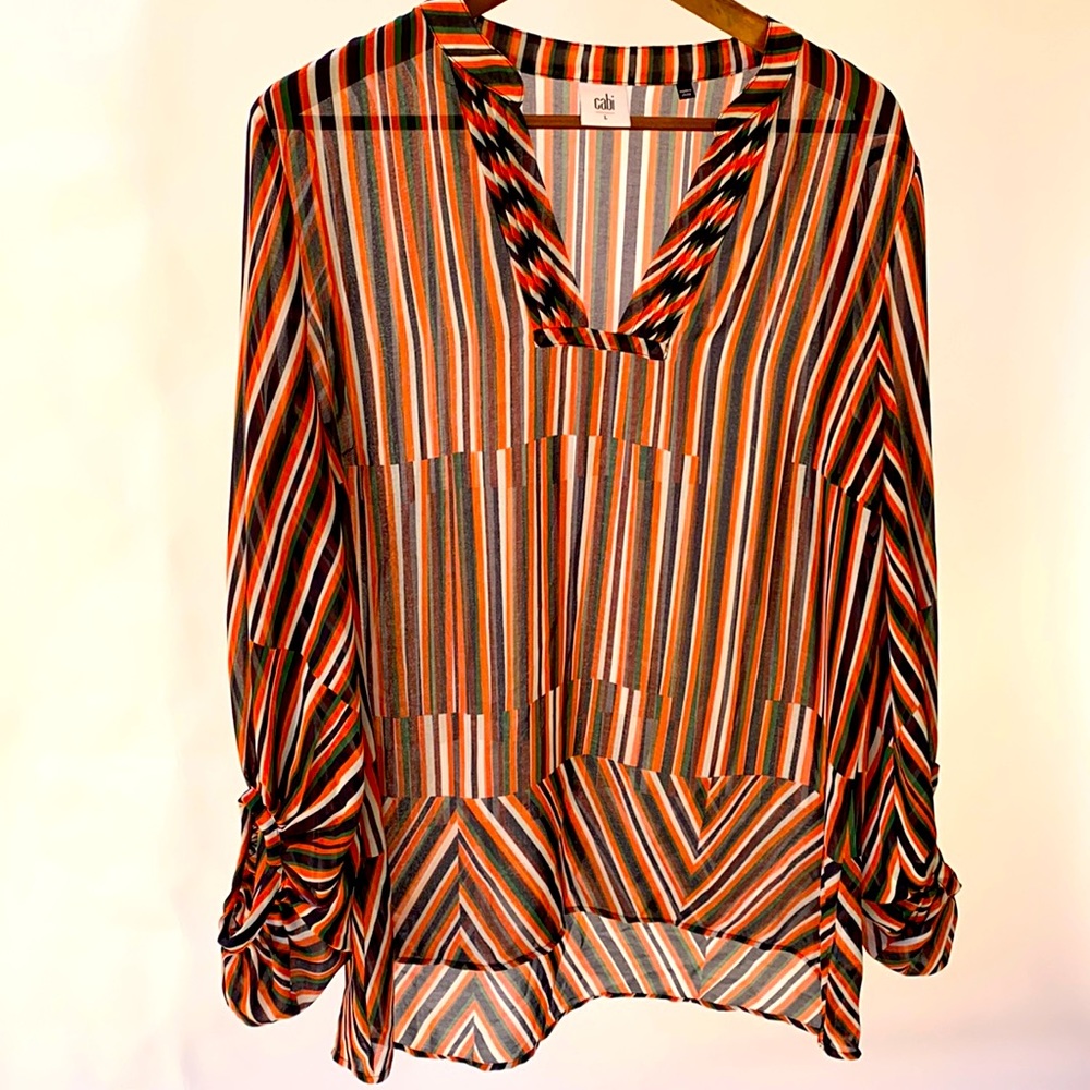 Cabi long sheer tunic